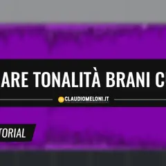 Guida per capire la tonalità di un brano in Cubase. Titolo: Cambiare tonalità brani Cubase.