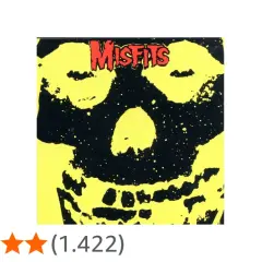 Copertina iconica dei Misfits, con teschio giallo e nero. Le recensioni sono entusiastiche, con 4,8 stelle su 1.422.