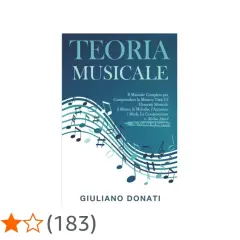 Copertina del libro "Teoria Musicale" di Giuliano Donati, ideale per chi vuole studiare musica da autodidatta e passare da neofita ad esperto.