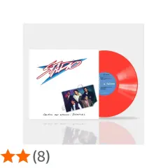 Copertina disco vinile rosso con foto gruppo e scritta "Chiedi chi erano i Beatles".