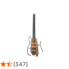 Chitarra elettrica dal design moderno, con corpo in legno che suggerisce il miglior legno per chitarra elettrica. Valutazione 4,3 stelle.