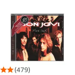 Copertina CD "These Days" dei Bon Jovi, con i quattro membri della band.