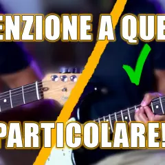 Imparare a suonare la chitarra: attenzione a questo particolare! Un tutorial mostra la posizione corretta e scorretta delle dita sul manico.