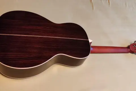 Chitarre Richwood: opinioni positive sul body scuro e il manico in mogano di questa acustica.