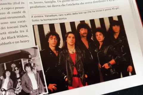 Vanadium, la storica formazione che incise un trentaduesimo in musica, in uno scatto raro.