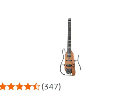 Chitarra elettrica dal design moderno, con corpo in legno che suggerisce il miglior legno per chitarra elettrica. Valutazione 4,3 stelle.