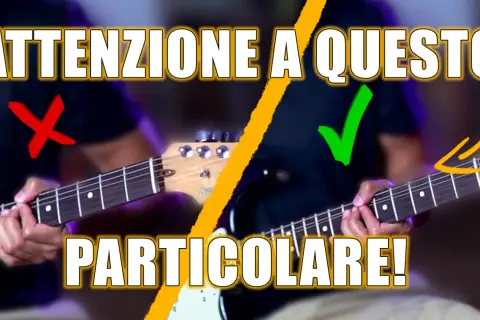 Imparare a suonare la chitarra: attenzione a questo particolare! Un tutorial mostra la posizione corretta e scorretta delle dita sul manico.