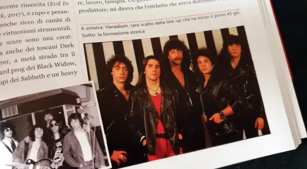 Vanadium, la storica formazione che incise un trentaduesimo in musica, in uno scatto raro.