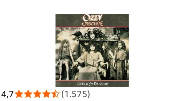 Ozzy Osbourne con bambini spettrali, teschi e un'atmosfera da incubo. L'album "No Rest for the Wicked" evoca il peccato supremo.