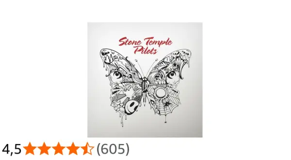 Copertina album dei membri di Stone Temple Pilots: una farfalla stilizzata con occhi, ragnatele e un ragno.