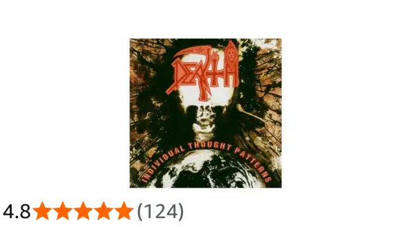 Copertina dell'album "Individual Thought Patterns" dei Death, con un teschio stilizzato e il pianeta Terra.