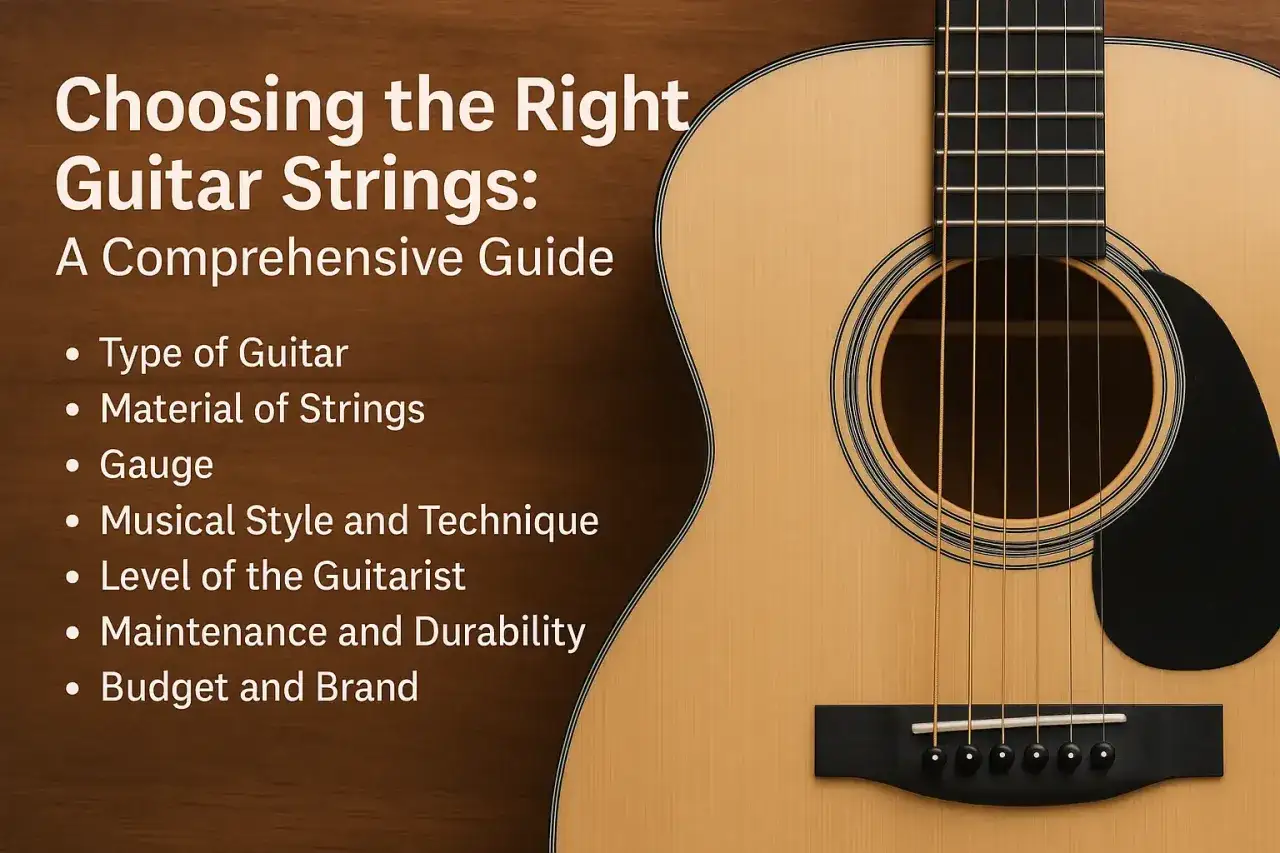Guida alla scelta delle corde per chitarra acustica: il materiale delle corde &egrave; fondamentale per il suono.