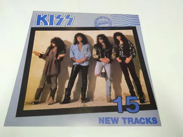 Kiss band members pose for the "Hot in the Shade" album cover.