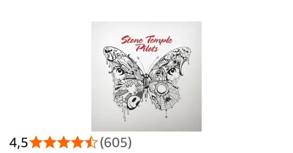 Copertina album dei membri di Stone Temple Pilots: una farfalla stilizzata con occhi, ragnatele e un ragno.